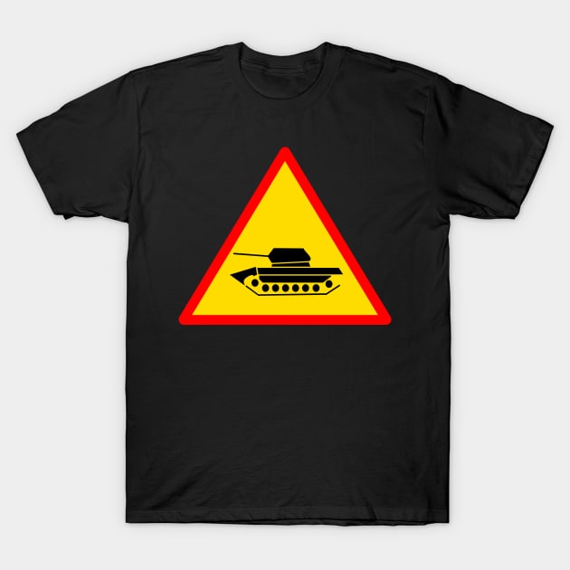 Tank Sign T-Shirt by Moses763